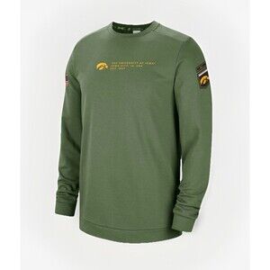 New Nike Dri-Fit Iowa Hawkeyes Salute To Service Sweatshirt Size L DQ2089-328